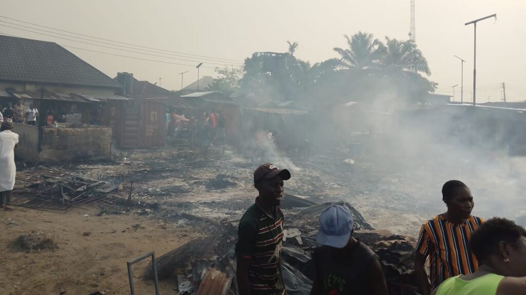 Affliction Strikes Twice: Fire Guts Warri Furniture Market—Exactly Four Years Later