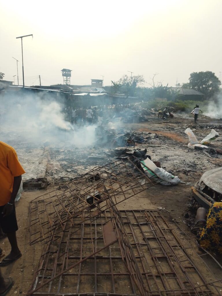 Affliction Strikes Twice: Fire Guts Warri Furniture Market—Exactly Four Years Later