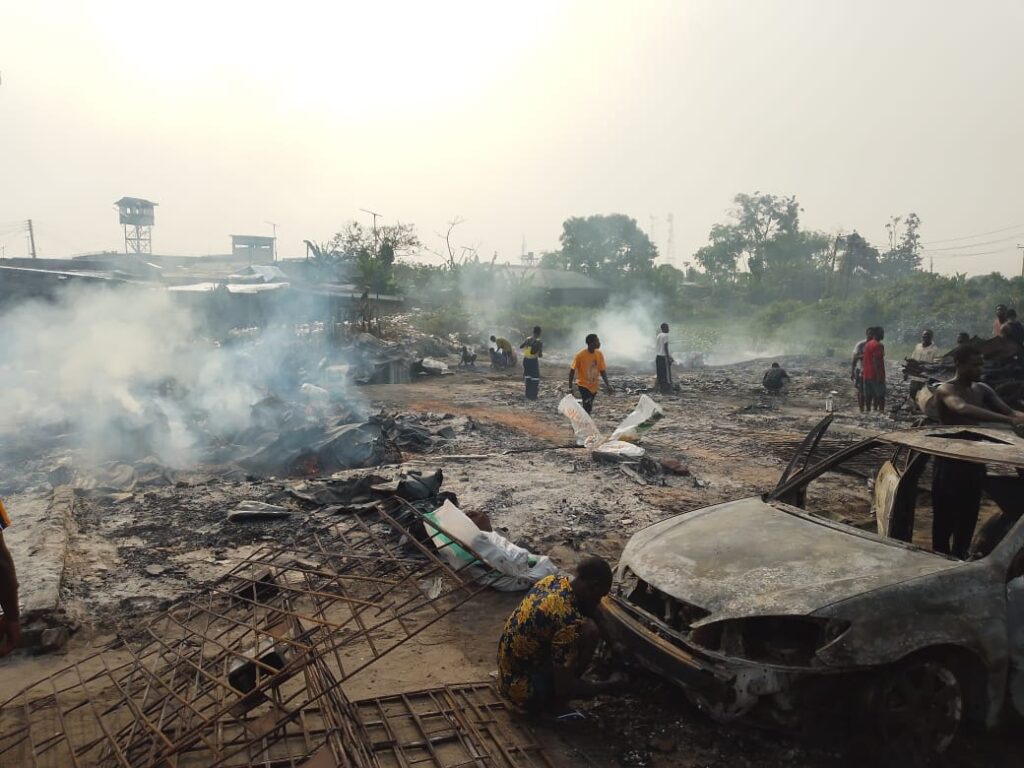 Affliction Strikes Twice: Fire Guts Warri Furniture Market—Exactly Four Years Later