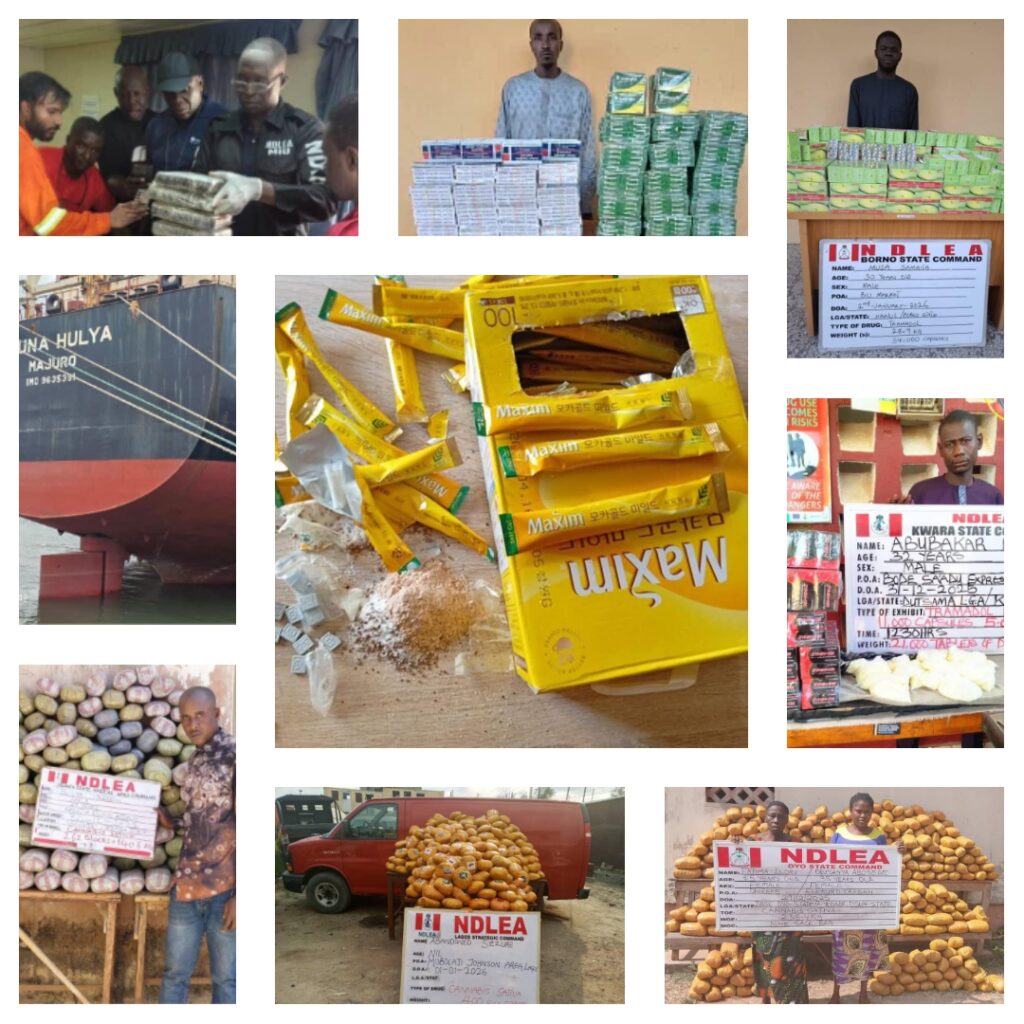 Wanted Female Drug Kingpin ‘Mama Kerosine’ Arrested in Ibadan, 22 Indians Detained Over Cocaine Shipment