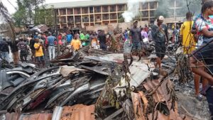 Midnight Blaze Ravages Mgbuka Obosi Mechanic Village, Traders Count N300m Losses