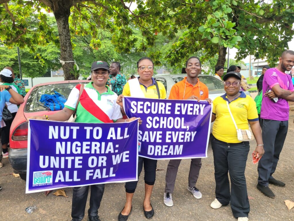 Nationwide Outcry As Teachers, Parents, Civil Society Groups Protest Abduction Of Students, Educators In Oyo, Borno