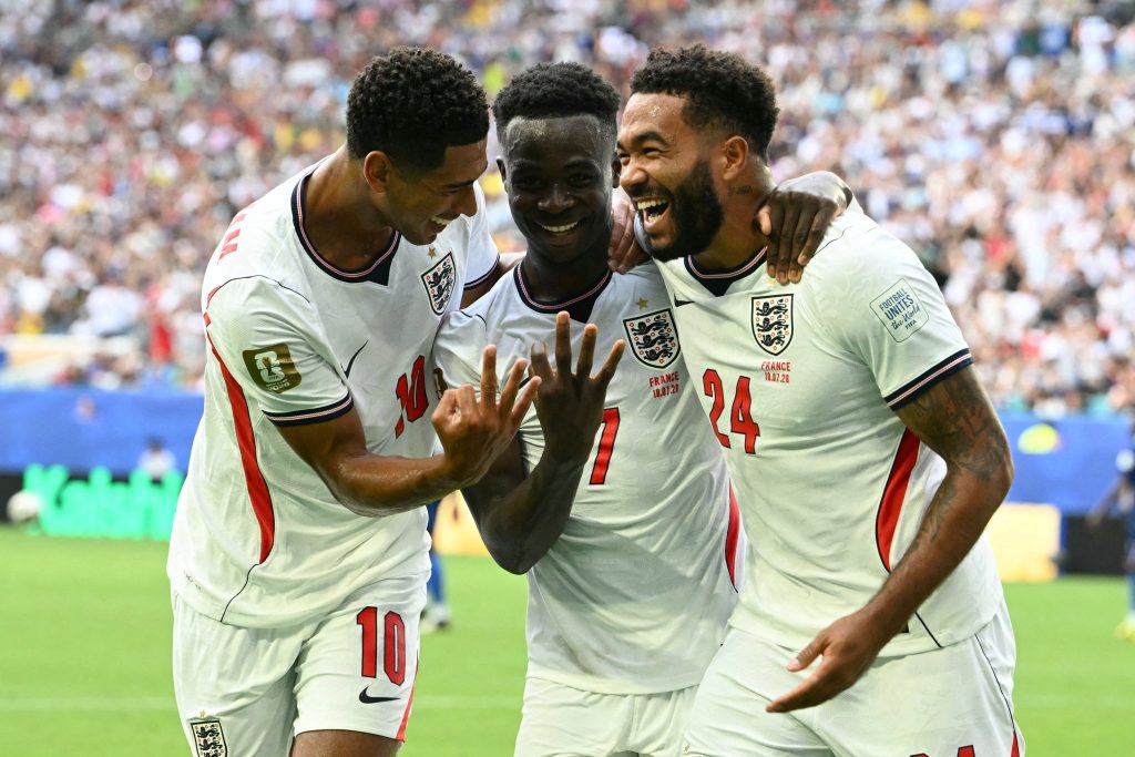 Saka Hat-Trick Hero As England Edge France In Ten-Goal Thriller