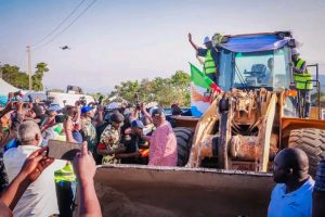 Tinubu Flags Off 40km Babban Lamba–Sharam Road Project