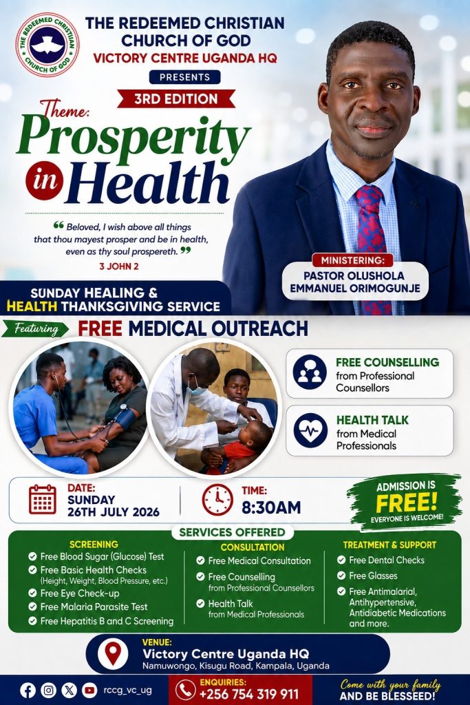 RCCG Uganda Offers Free Medical Care At Service