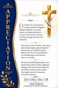 Family, Friends Celebrate Life, Legacy of Evangelist Patience Oketola at Memorial Service in Okitipupa, Ondo
