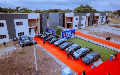 Oborevwori Inaugurates 12 Duplexes, Presents Cars To Permanent Secretaries