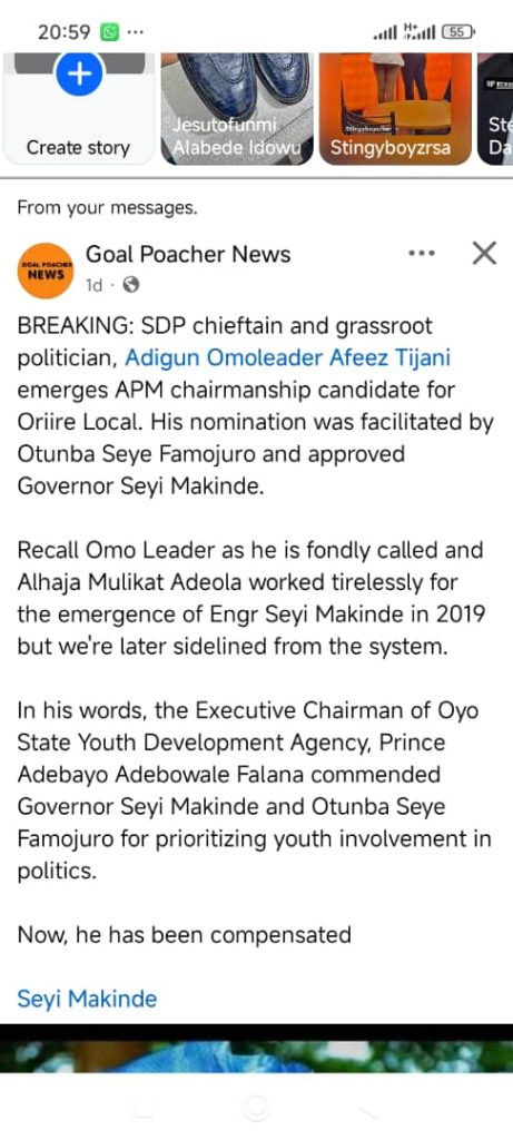APM Affirms Ojetunde as Authentic Oriire Chairmanship Candidate