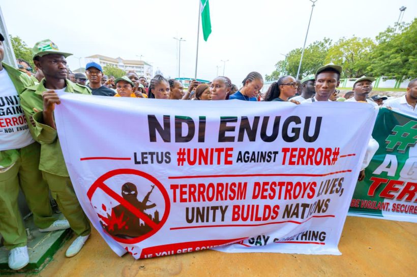 Enugu Youths March Against Crime, Pledge Zero Tolerance for Terrorism