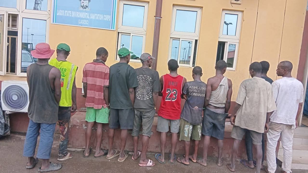 LAWMA Seals Premises on Ago Palace Way, Arrests 11 Dumpers on Lagos Island