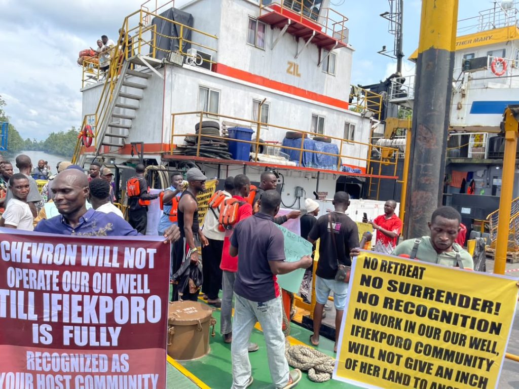 Marginalisation: Ifie-Kpoko Community Shuts Down Chevron’s OML 24, 25